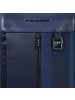 Piquadro Steve Rucksack RFID Schutz 45 cm Laptopfach in blue