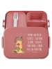 Mr. & Mrs. Panda MEPAL Bentobox Otter Blumenstrauß Motiv mit Spruch in Rot Pastell