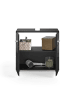 ebuy24 Badmöbelset Linus (2-teilig) Schwarz 60 x 34 cm