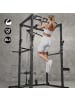 FitEngine Fitnessgerät Power Rack schwarz Schwarz