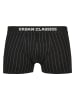 Urban Classics Boxershort in pinstripe aop+black+treegreen