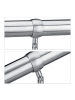 relaxdays Treppengeländer in Silber - (L)150 x (H)80 cm
