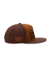 King Kerosin King Kerosin Flat Brim Cap Sponsored by Whiskey in braun