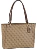 Guess Handtasche Noelle Noel Tote Logo in Latte Logo Brown