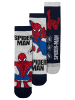 Spiderman 3er Pack Marvel Spider-Man Socken Sneaker Söckchen in blau/grau