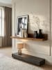 KADIMA DESIGN Wandregal MUMBAI Massiv-Holz Holzregal 140 cm Landhaus-Stil