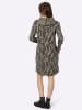 WITT WEIDEN Druck-Kleid in schwarz-taupe-bedruckt