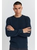 BLEND Rundhals Strickpullover Basic Langarm Sweater in Navy