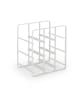 relaxdays Weinregal in Weiß - (B)27,5 x (H)30 x (T)20 cm
