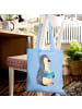 Mr. & Mrs. Panda Shopper Pinguin Buch ohne Spruch in Sky Blue
