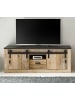 Furn.Design TV-Lowboard Used Wood hell, anthrazit 162 x 61 cm, TV Unterteil in Komforthöhe