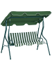 Outsunny Hollywoodschaukel 170L x 110B x 153H cm Grün