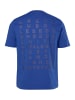 Men Plus Kurzarm T-Shirt in azurblau