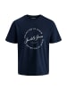 Jack and Jones T-Shirt Grayson Tee SS Crew Neck in Navy