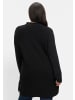 sheego Longstrickjacke in schwarz
