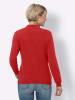 Sieh an! Stehkragen-Pullover in rot
