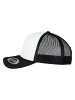  Flexfit  Flexfit Trucker Foam Trucker Cap Curved Visor in blk/wht/blk