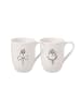 Villeroy & Boch 2er Set Kaffeebecher Mr and Mrs Statement in 280 ml in weiß