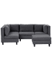Beliani 5-tlg Ecksofa UNSTAD in Grau