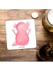 Mr. & Mrs. Panda Bierdeckel Axolotl Hurra ohne Spruch in Weiß