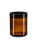 relaxdays 12 x Salbentiegel in Braun/ Schwarz - 240 ml