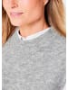 GOLDNER Kurzgröße:  Pullunder Edler Rippstrick Pullunder, Stehkragen in grau / melange