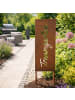 relaxdays Edelrost-Gartendeko "Traumgarten" in Braun - 85 x 28 cm