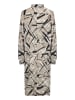 Kaffe Kleid KAmanilla Oversize fit in Feather Gray/Black Graphic