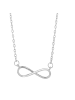 Adeliás Damen Halskette Unendlichzeichen aus 925 Silber in silber