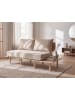 Beliani 2-Sitzer Sofa SALO in Beige/Braun - (W) 155 x (H) 74 x (L) 104 cm
