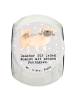 Mr. & Mrs. Panda Leckerli Glas Pekingese Moment mit Spruch in Grau Pastell