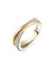 Elli Ring 925 Sterling Silber in Zweifarbig