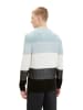 TOM TAILOR Denim Pullover STRUCTURED COLORBLOCK in Mehrfarbig