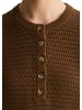 Marc O'Polo DENIM Kurzarm-Pullover relaxed in Umbra Brown