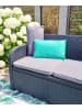 JACK Outdoor Dekokissen Wende 30x50cm inkl. Füllung in Anthrazit/Aqua