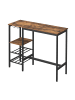 VASAGLE Bartisch Barnet in Braun-Schwarz - (B)40 x (H)90 x (T)110 cm