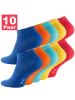 RESLAD Füßlinge Sneakersocken 10er PACK in funfarben