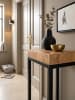 KADIMA DESIGN Beistelltisch | Akazie/Metall, 30x97x30cm, Industrial