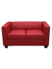 MCW 2er Sofa Lille, Kunstleder, Kunstleder, rot