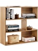 COSTWAY Bücherregal Holz 3 Ebenen in Hellbraun