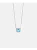 Diamant L'éternel Halskette aus 585 Weißgold mit Topas