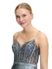 Vera Mont Abendkleid mit Stickerei in Platinum Grey