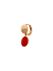 faina Women Drop Earrings in Rose Gold Red