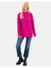 Threadbare Strickpullover THB Brick Multi Striped Roll Neck Jumper in pink