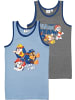 Paw Patrol Unterhemd Tank Top Unterwäsche Blau/Grau (2er Pack) in Blau-Grau