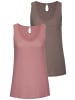 Vivance Trägertop in taupe, rose