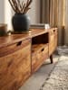 KADIMA DESIGN HiFi Lowboard Massivholz Landhaus TV Kommode 135x51x45cm,
