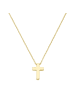 Luigi Merano Kette Mit Einem Kleinen Kreuz in Gold