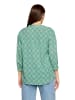 CARTOON Casual-Bluse mit Raffung in Green/Blue