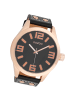 Oozoo Analog-Armbanduhr Oozoo Timepieces schwarz extra groß (ca. 51mm)